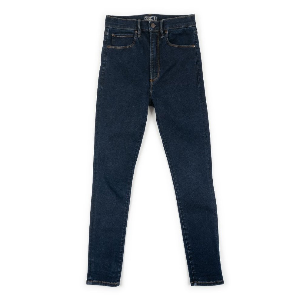 Abercrombie & Fitch Ultra High Rise Super Skinny Ankle blue jeans size 0